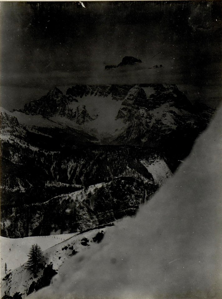 Panorama, (8.Teilbild zu WK1 ALB82 24324a) Monte Sief, Col di Lana, Crap di Pestort. Standpunkt, Pizazz. (BildID 15629649)