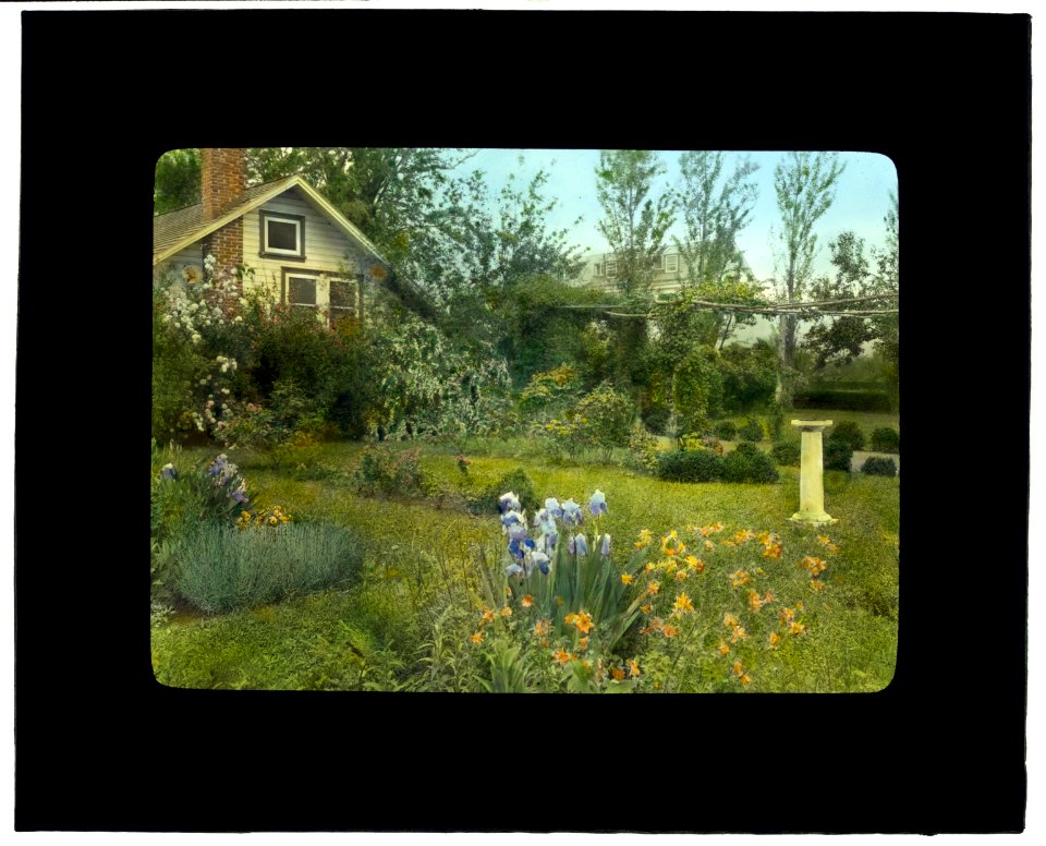 Pennsylvania School of Horticulture for Women, Old Limekiln Road, Ambler, Pennsylvania Demonstration kitchen and flower garden LCCN2008676032