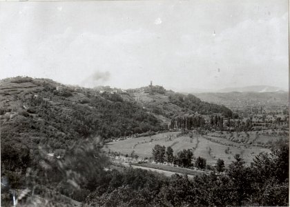 Panorama von Gradiscutta bis Prvacina im feindl.Art.Feuer. (BildID 15602360)