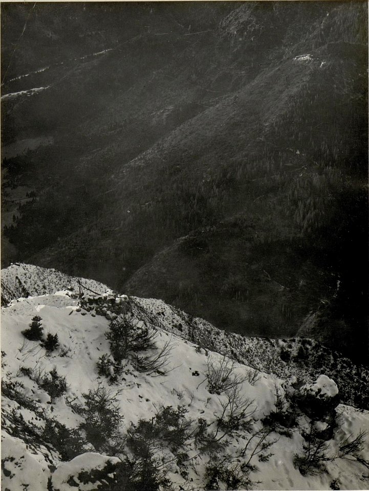 Panorama, Lago di Ledro und Tal bis Bezzecca. Standpunkt, Tomeabru. (2. Teilbild zu WK1 ALB082 24352) (BildID 15630531)