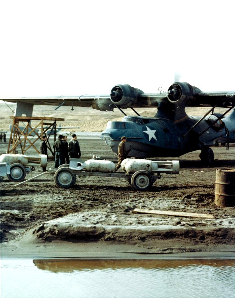 PBY-5A Catalina with bombs at Adak c1943