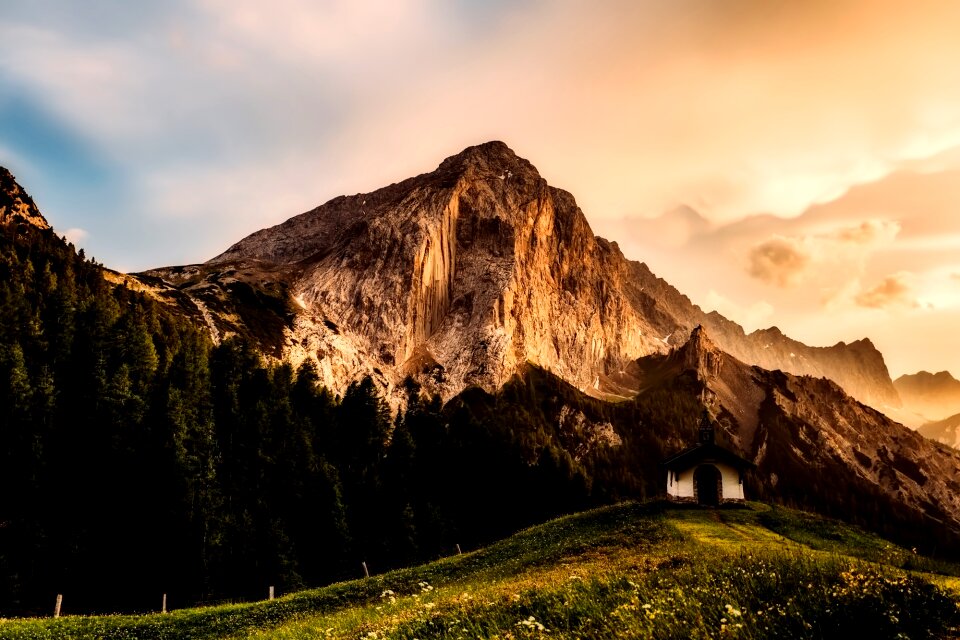 Mountains valley forest