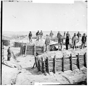 Petersburg, Va. Breastworks of the Confederate Fort Mahone ('Fort Damnation') LOC cwpb.02611