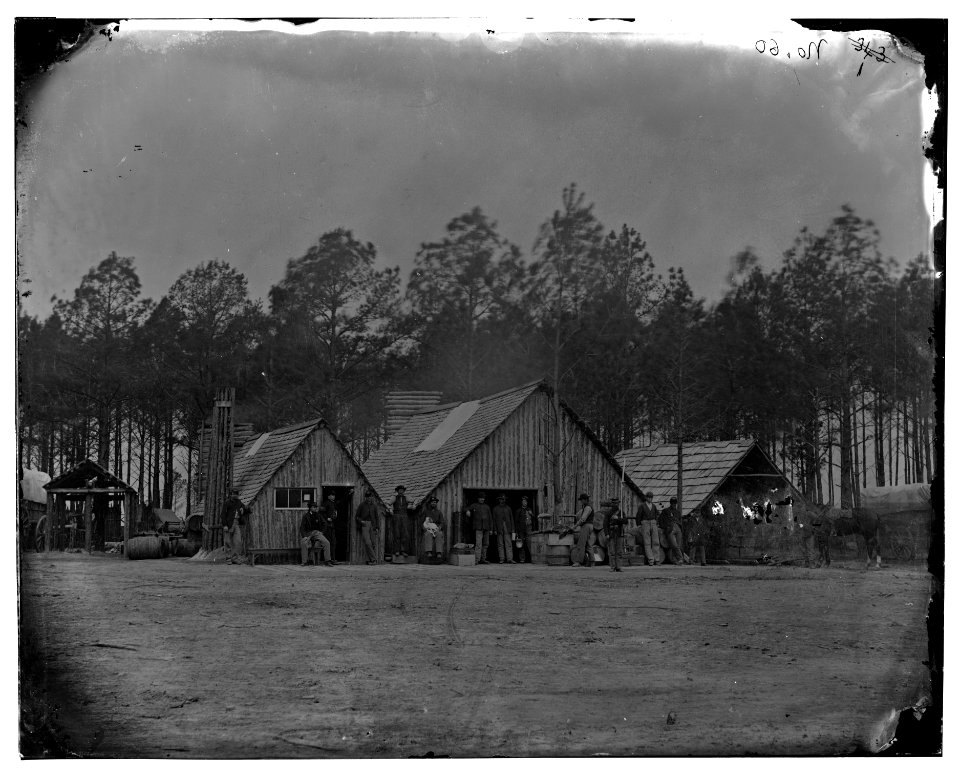 Petersburg, Va. General view of the commissary department, 50th New York Engineers LOC cwpb.03676