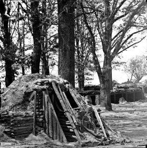 Petersburg, Va. Interior of Fort Steadman bomb-proof