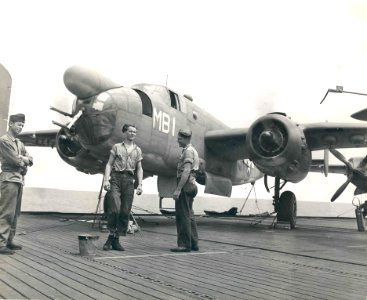 PBJ-1D on USS Manila Bay 1944