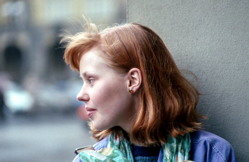 Woman alone thinking