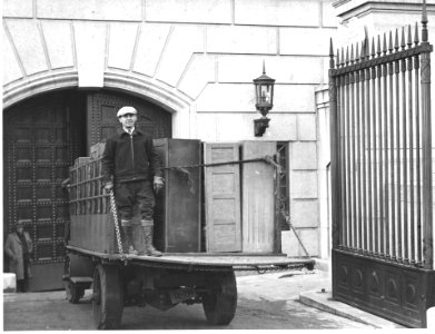 Photograph of U.S. Food Administration Records Arriving at the National Archives Building