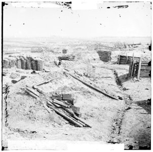 Petersburg, Virginia. Interior view of Confederate works near Elliott's salient LOC cwpb.02633