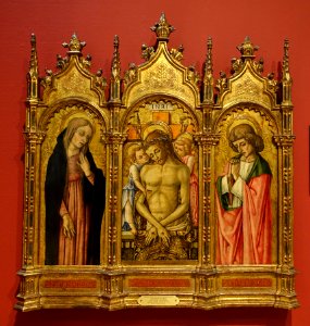 Pieta by Vittorio Crivelli, c. 1481, tempera on wood panel - University of Arizona Museum of Art - University of Arizona - Tucson, AZ - DSC08261