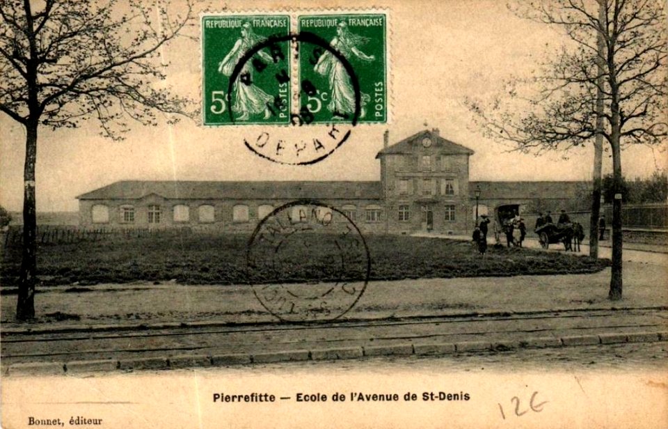 Pierrefitte.Avenue de Saint-Denis.Ecole