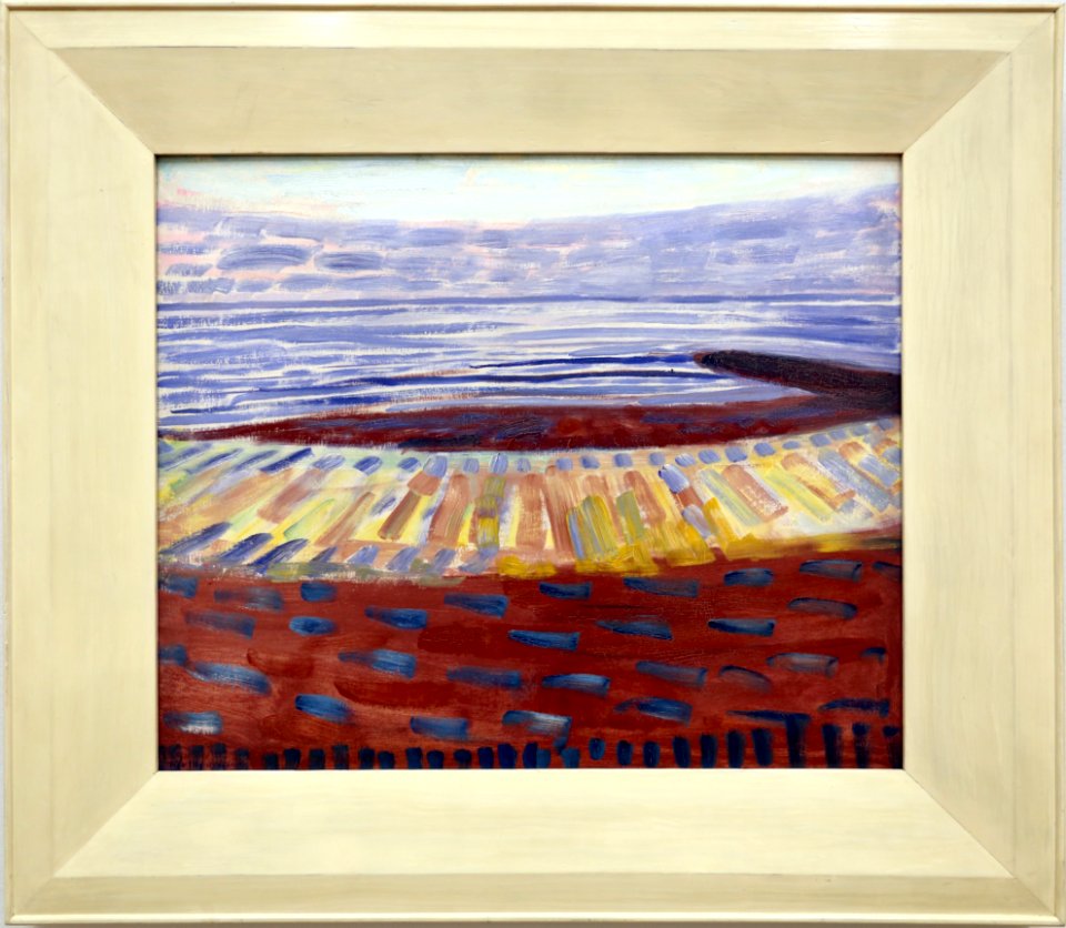 Piet mondrian, il mare dopo il tramonto, 1909