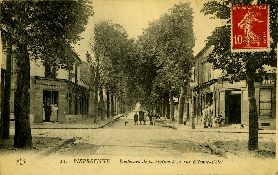 Pierrefitte.Boulevard de la Station.Boulevard Charles-de-Gaulle.Rue Etienne-Dolet