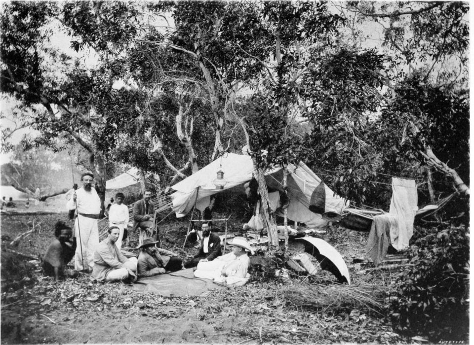 Picturesque New Guinea Plate XVI - Sir Peter Scratchley's Camp