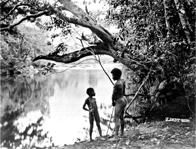 Picturesque New Guinea Plate IX - The Haunt of the Alligator, Laloki River
