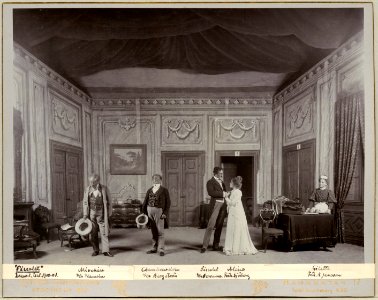 Piccolet, Dramatiska teatern 1900. Föreställningsbild - SMV - H11 049