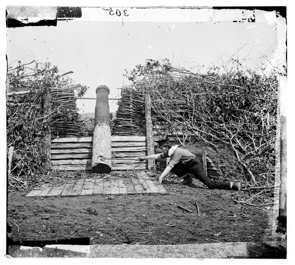 Quaker Guns, Centreville, March 1862, 00941a