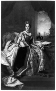 Queen Victoria, full-length portrait, seated, facing front LCCN90708014 photo
