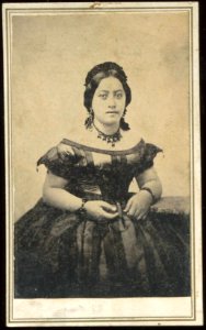 Queen Emma of Hawaii, c. 1859, carte de visite by H. L. Chase