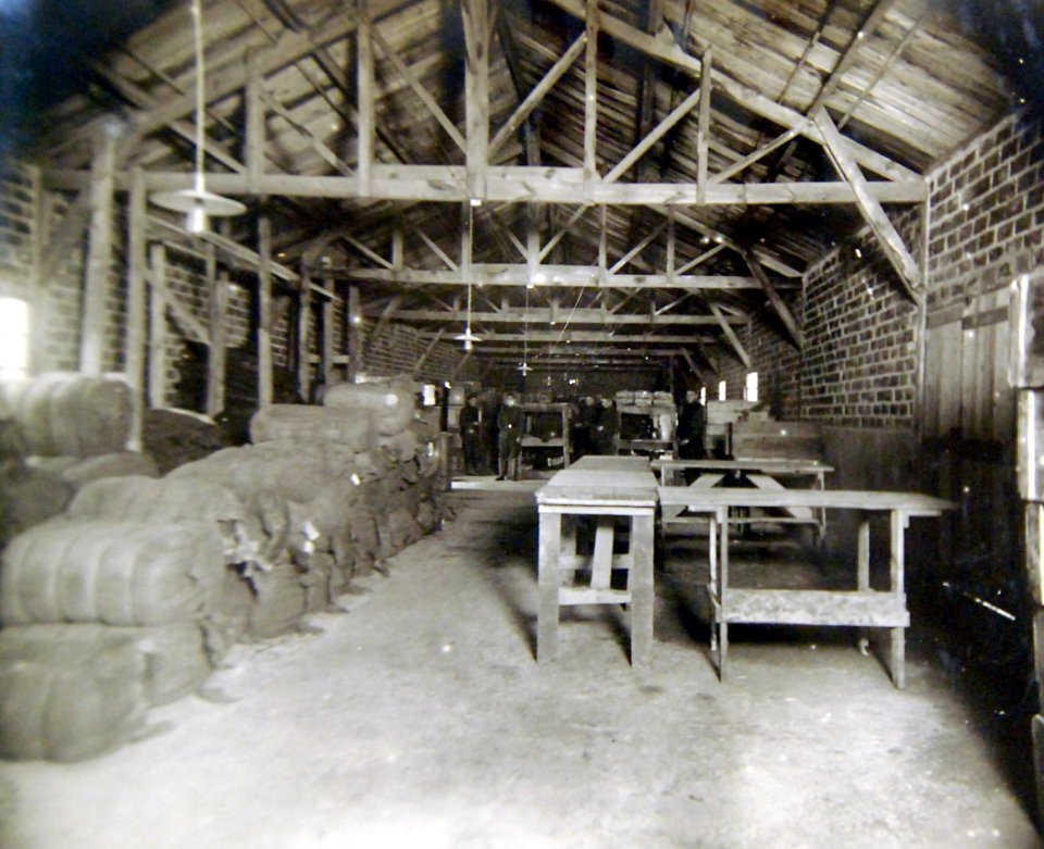 Quartermaster supply rooms, Base Hospital 68, Mars-sur-Allier (Nievre), France, 1918 (32783856186)
