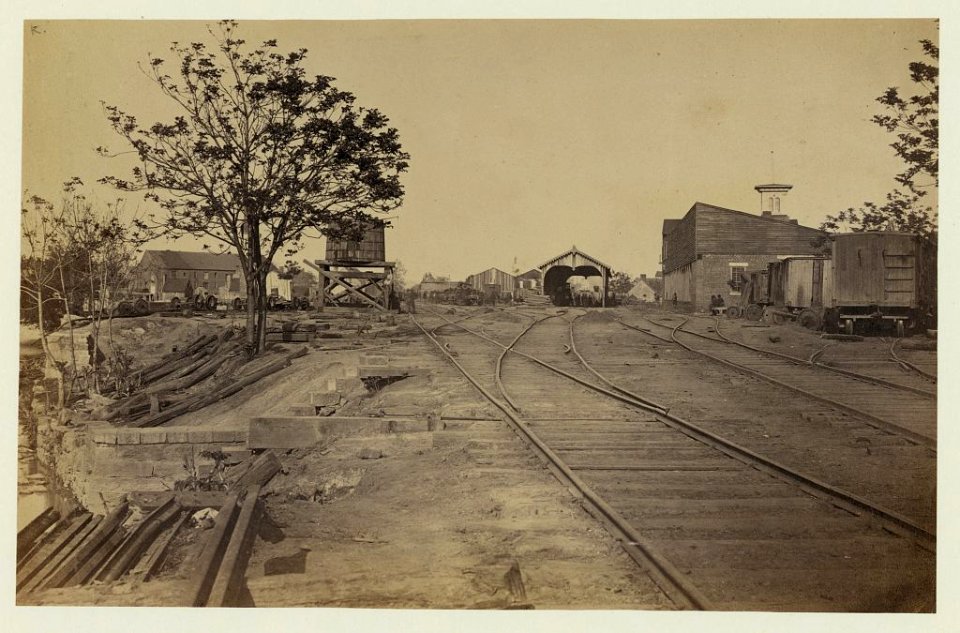 R.R. depot, Petersburg, Va. LCCN2005696867