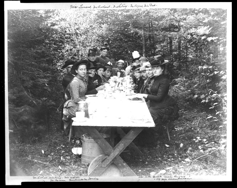 Picnic dinner- on shore of Lake, near mouth (of) Socateau LCCN95514495