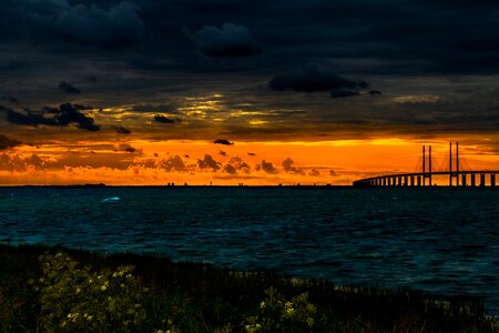 Sea dawn himmel photo