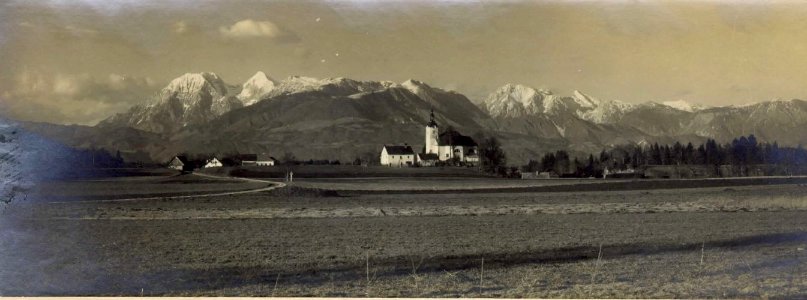 Pogled na Vodice s Kamniškimi alpami 1905-11