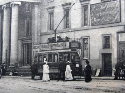 Plymouth tram at Theatre for Peverell cropped photo