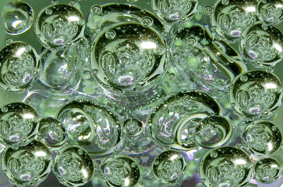 Pattern green glass texture