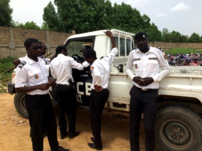 Police officers in N'Djamena, Chad, 2017 photo
