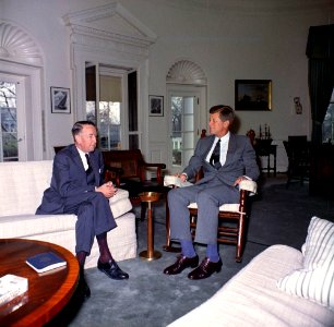President John F. Kennedy Meets with U.S. Ambassador to the Soviet Union Llewellyn E. Thompson (05)