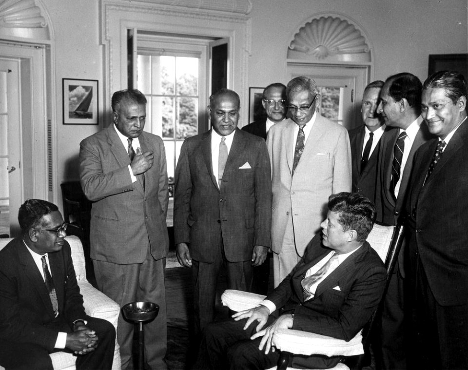 President John F. Kennedy Meets with Members of the Parliament of Ceylon