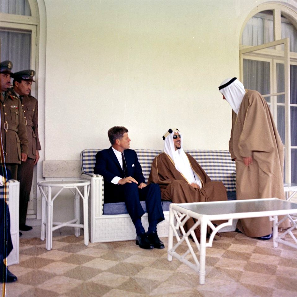 President John F. Kennedy Visits Saud bin Abdul-Aziz Al Saud, King of Saudi Arabia (05)