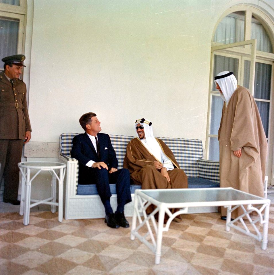 President John F. Kennedy Visits Saud bin Abdul-Aziz Al Saud, King of Saudi Arabia (03)