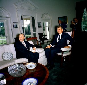 President John F. Kennedy Meets with the Ambassador of Portugal, Dr. Pedro Teotónio Pereira (04)
