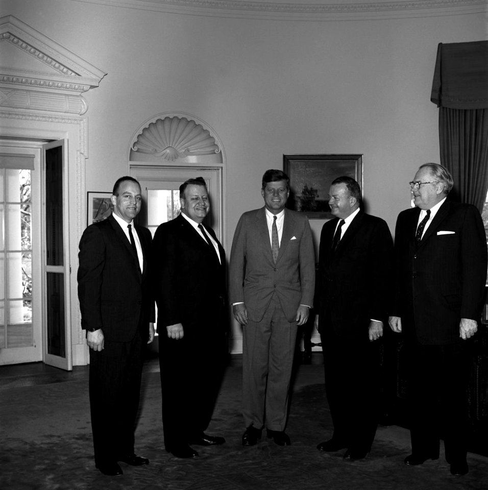 President John F. Kennedy with California State Legislators (01)
