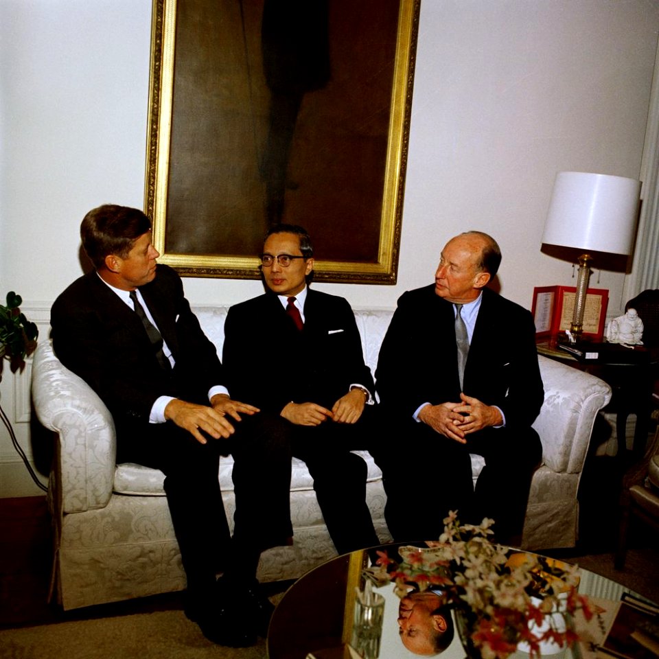 President John F. Kennedy Meets with United Nations Officials