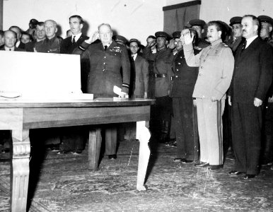 Presentation of the Sword of Stalingrad, Soviet Embassy, Tehran, Iran, 1943 (24377436736)