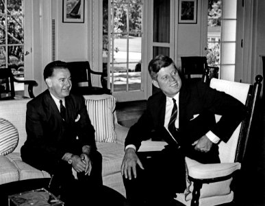 President John F. Kennedy with Governor of New Mexico, Jack M. Campbell