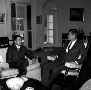 President John F. Kennedy with Daniel Inouye