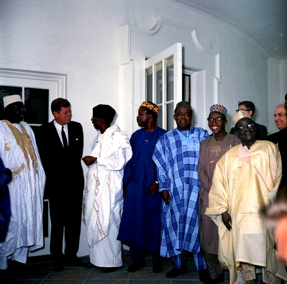 President John F. Kennedy with Parliamentary Delegation from Nigeria (06)