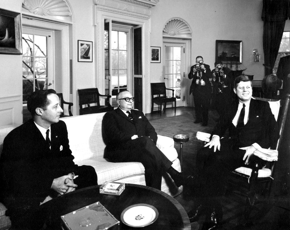 President John F. Kennedy with President of Venezuela, Rómulo Betancourt