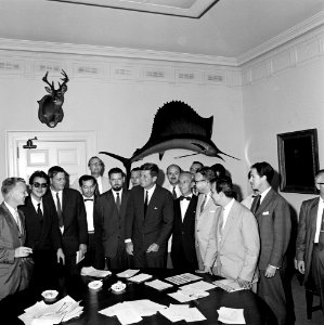 President John F. Kennedy Meets with North Atlantic Treaty Organization (NATO) Journalists