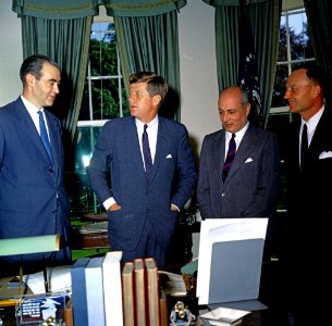 President John F. Kennedy Meets with Officials from Argentina