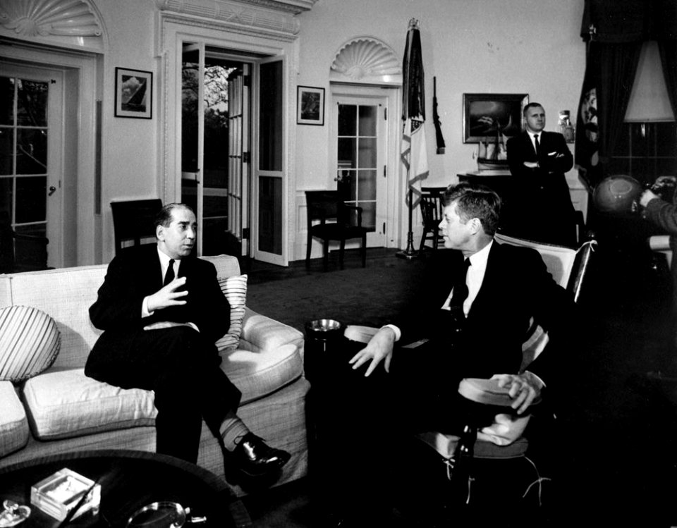 President John F. Kennedy with Foreign Minister of Portugal, Alberto Franco Nogueira