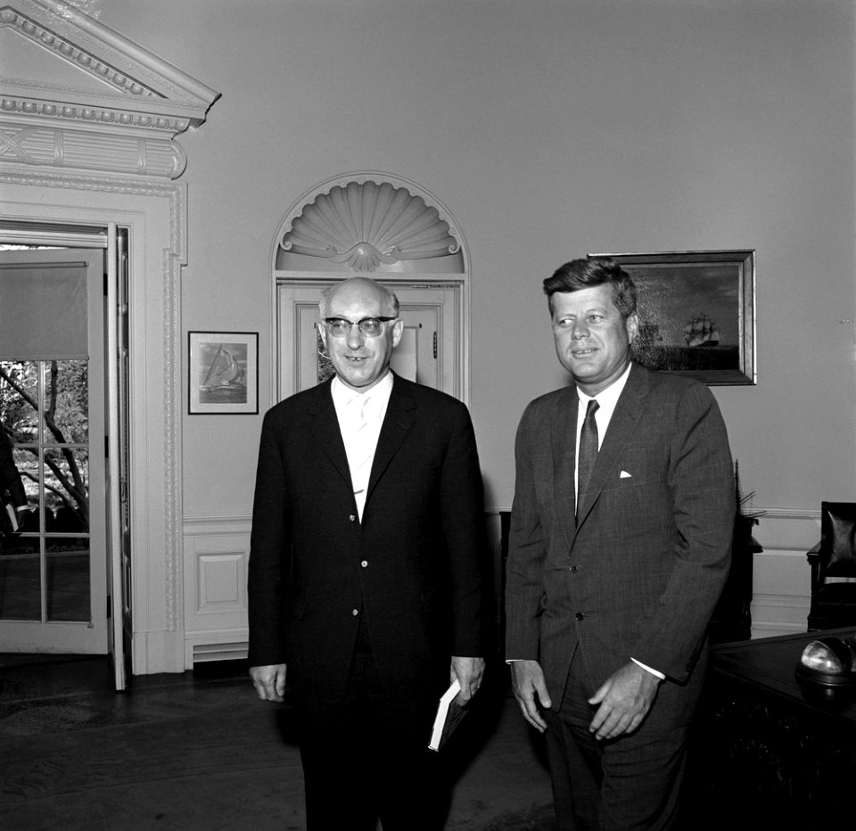 President John F. Kennedy with German Social Democratic Party Deputy Chairman, Fritz Erler