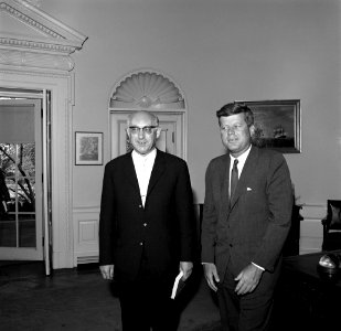 President John F. Kennedy with German Social Democratic Party Deputy Chairman, Fritz Erler
