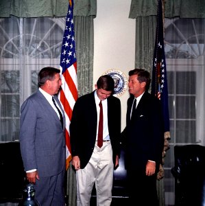 President John F. Kennedy with Senator Benjamin A. Smith II of Massachusetts (01) photo