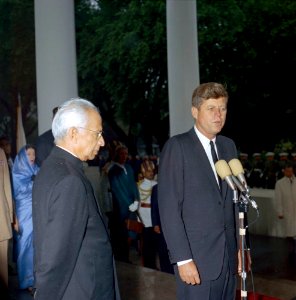 President John F. Kennedy Welcomes President of India, Dr. Sarvepalli Radhakrishnan